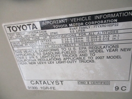 2007 TOYOTA TACOMA SR5 WHITE DOUBLE 4.0L MT 4WD Z17617